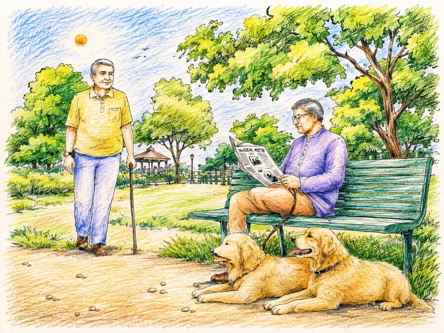 The Golden Years — gentle walks and shaded seats